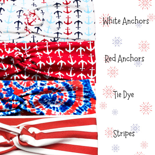 4th of July Stretchy Headbands