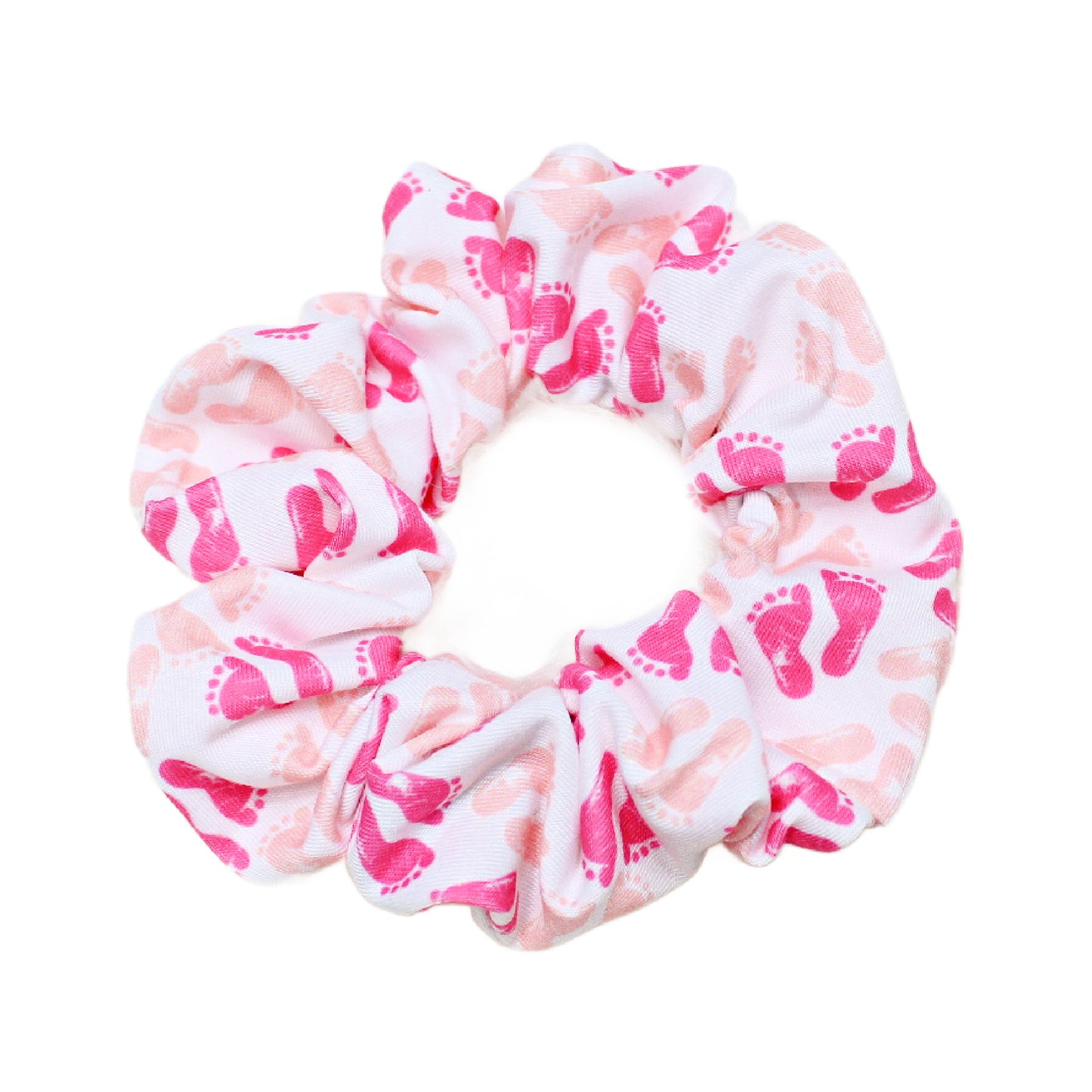 Baby Footprint Scrunchies