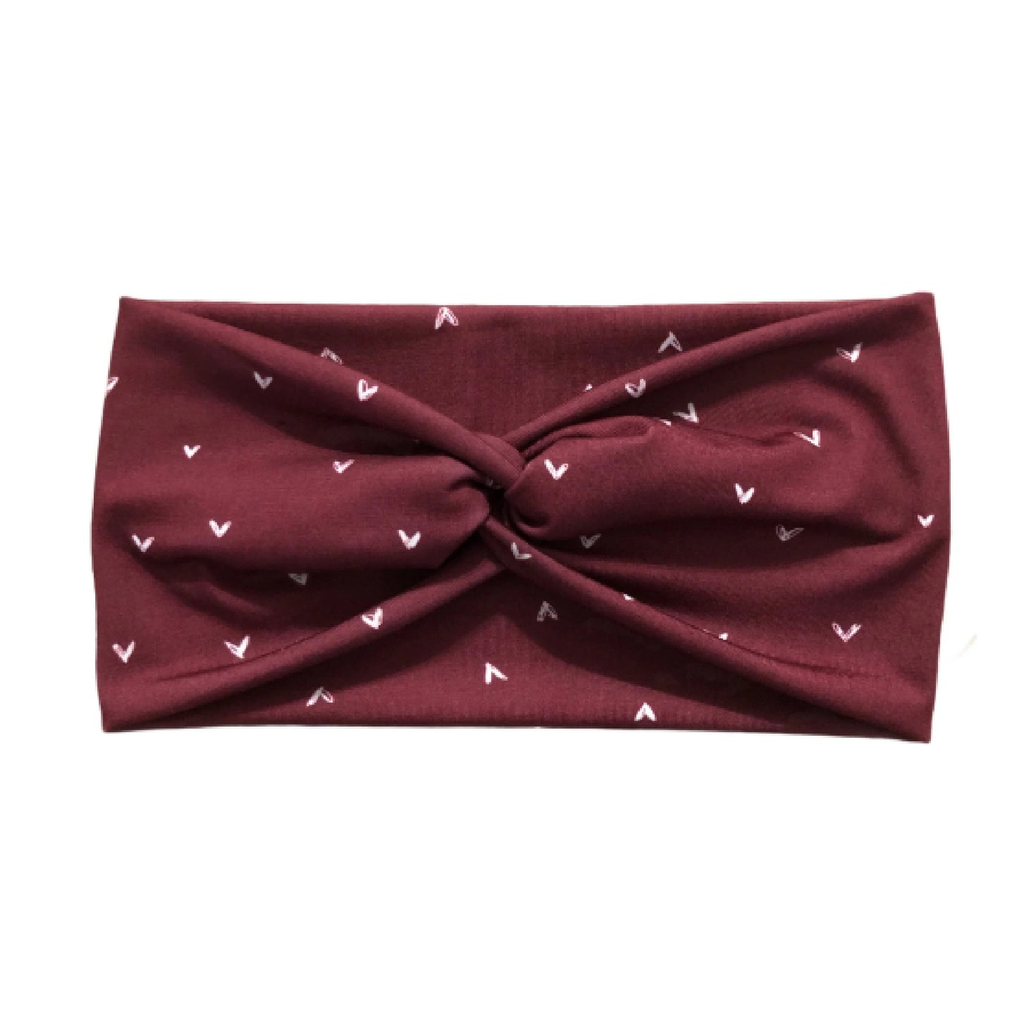Wide Doodle Hearts Headband