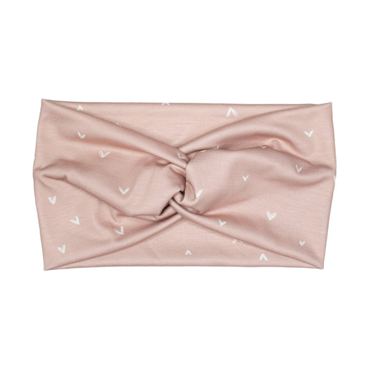 Wide Doodle Hearts Headband
