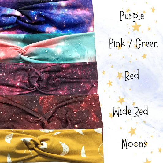 Space / Moon Headbands