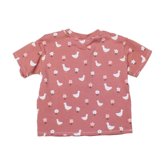 Oversized Toddler Girl Goose Shirt
