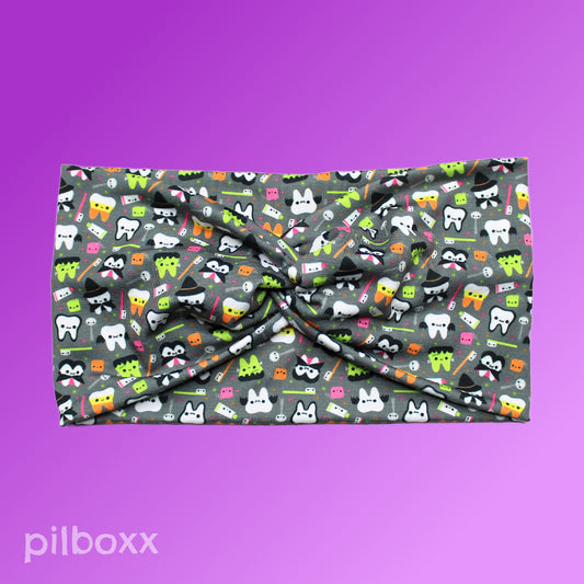 Gray Halloween Teeth Headband