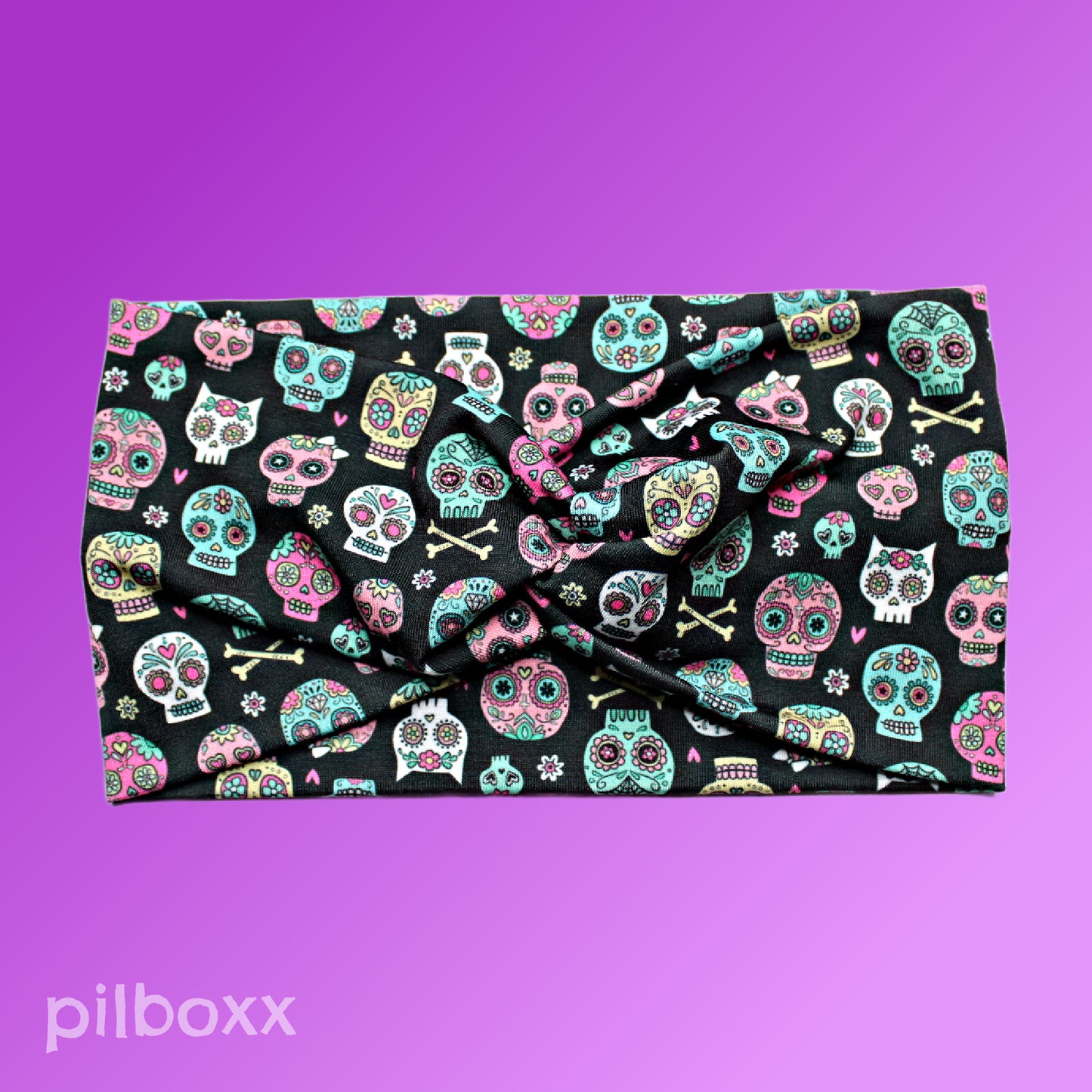 Sugar Skulls and Crossbones Headband
