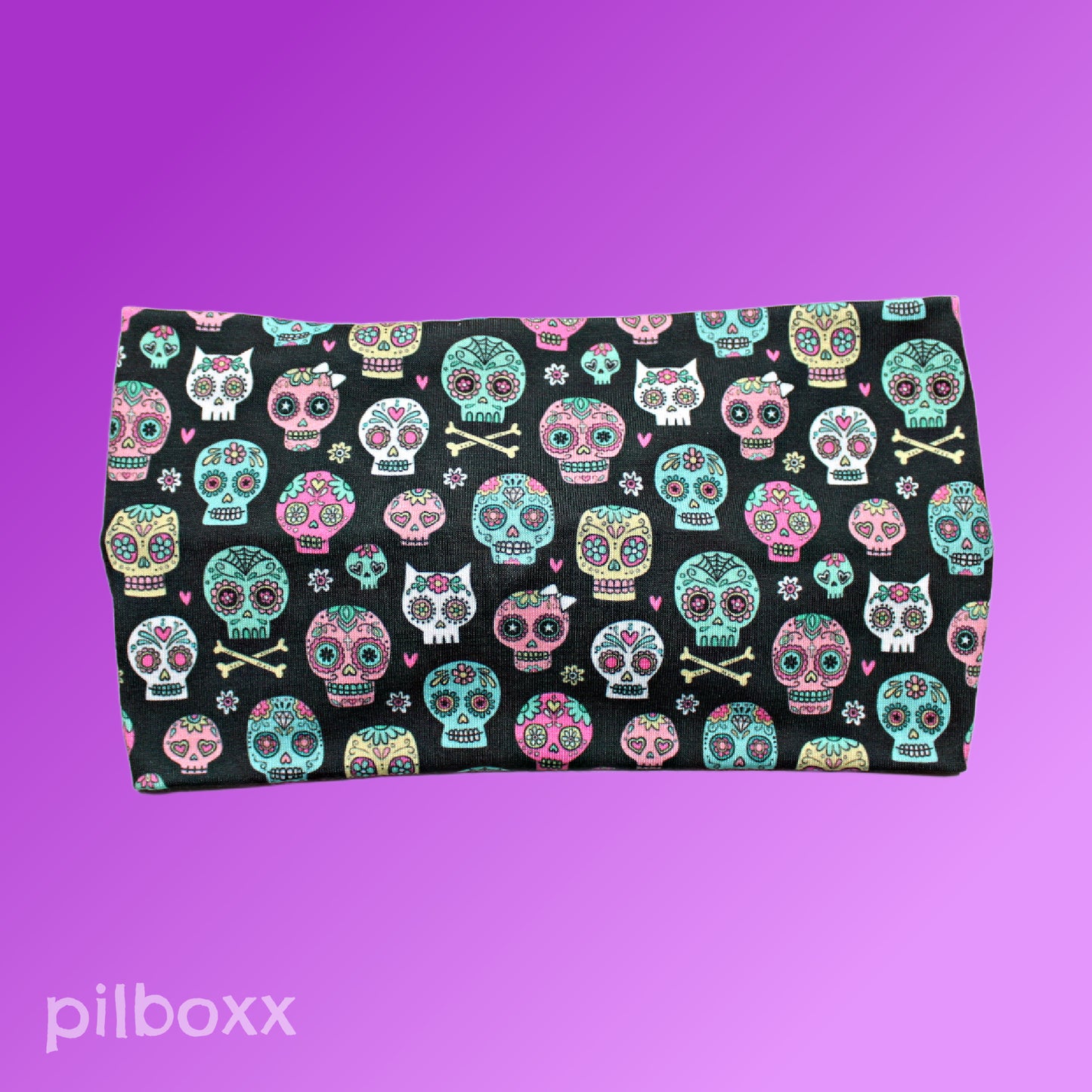Sugar Skulls and Crossbones Headband