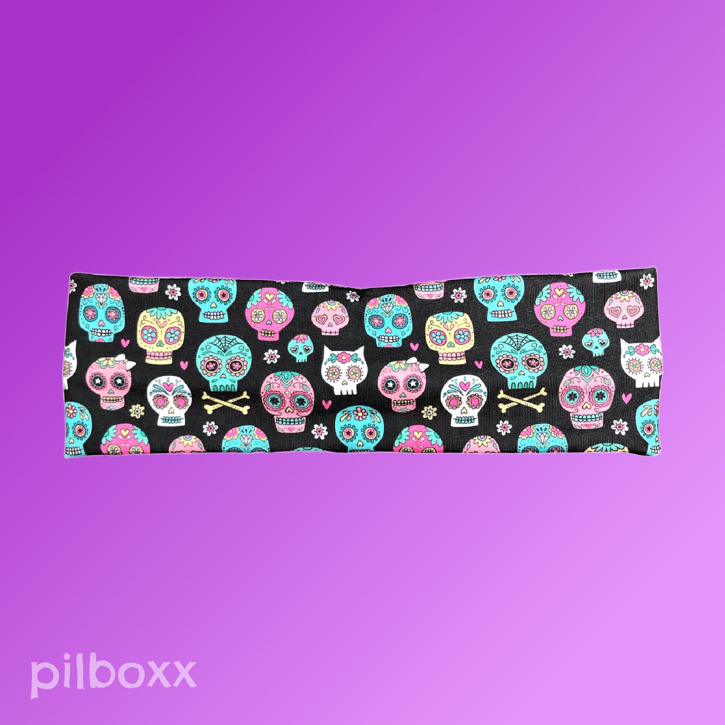 Sugar Skulls and Crossbones Headband