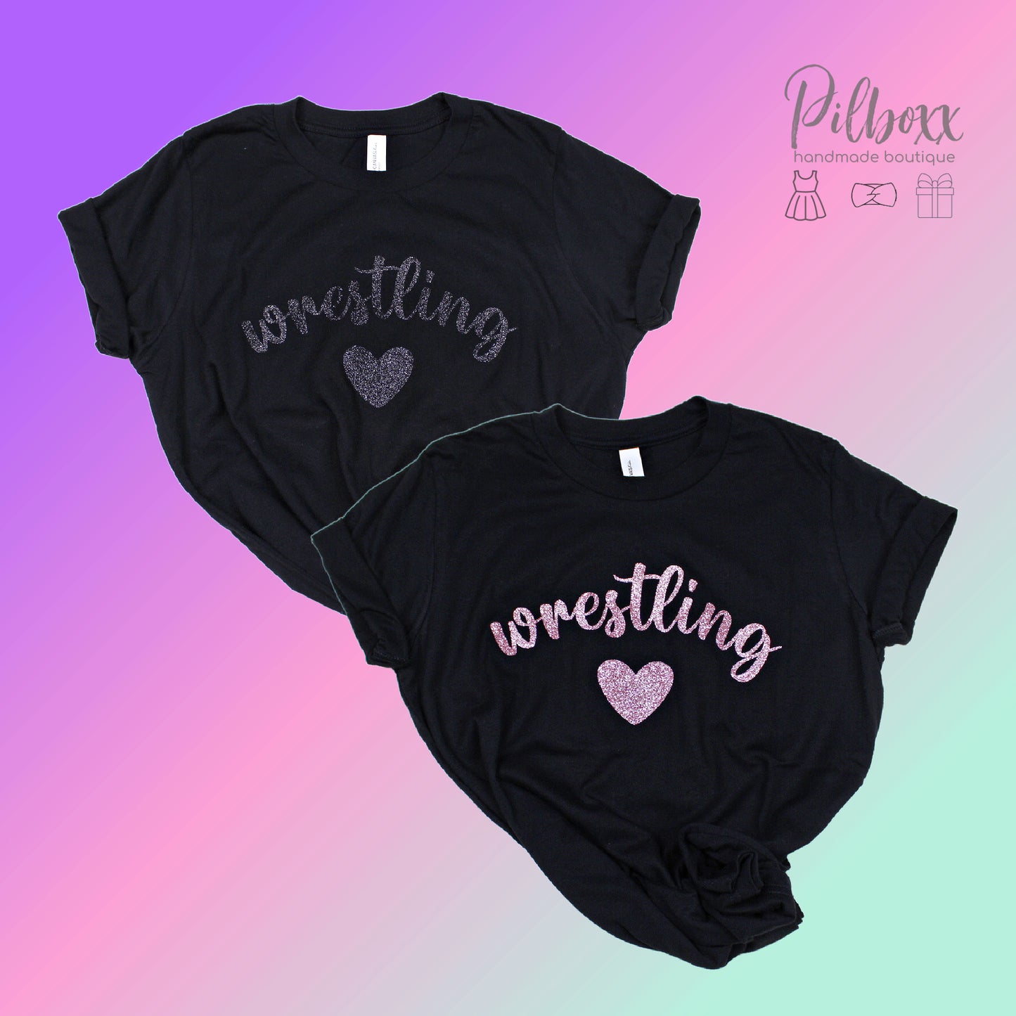 Custom Wrestling Glitter T-shirt