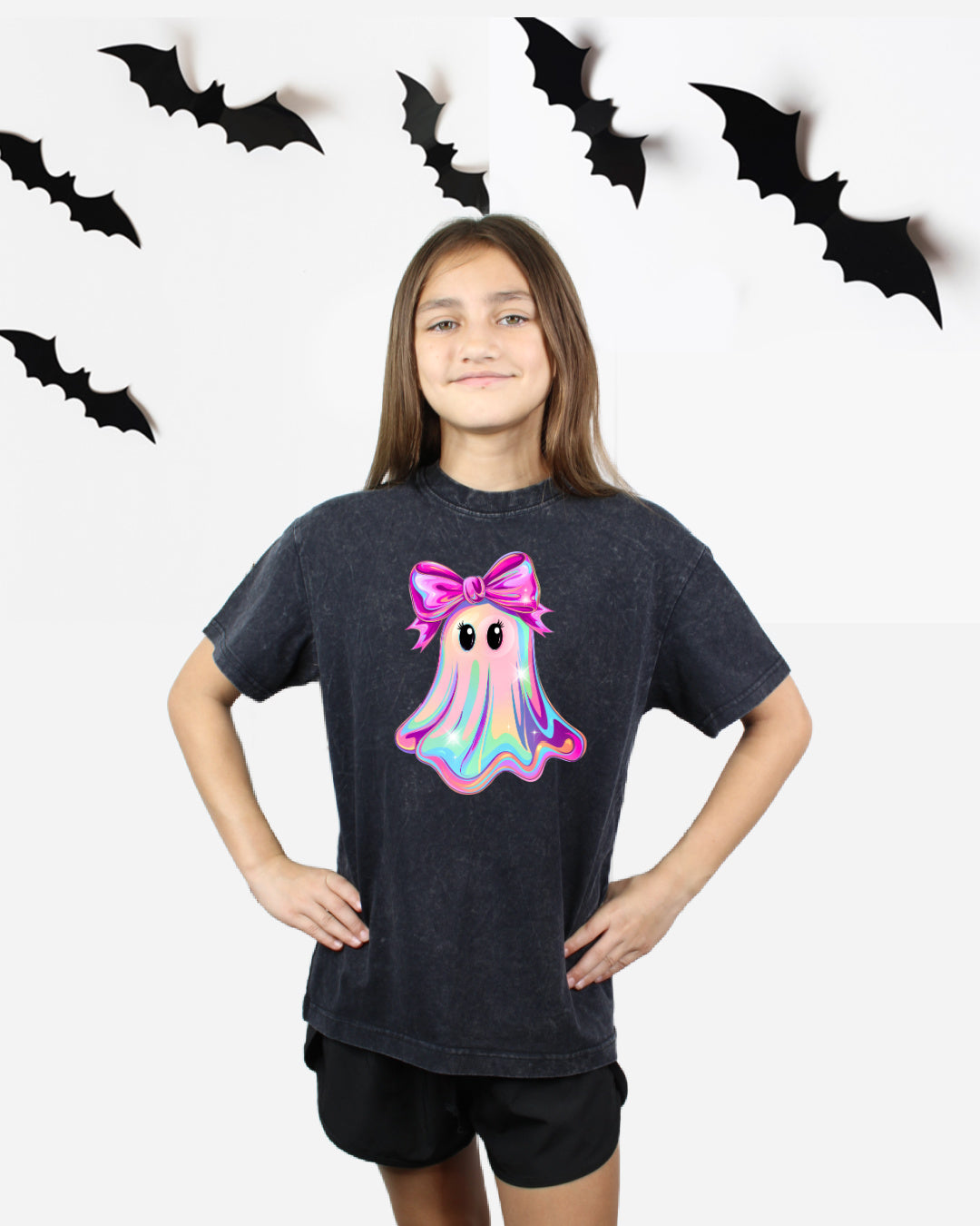 Oversized Girly Ghost Tee, Youth