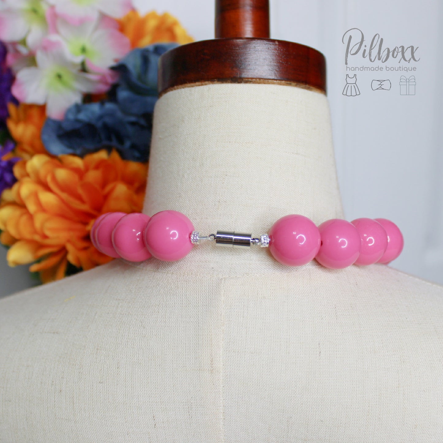 Pink Beaded Necklace