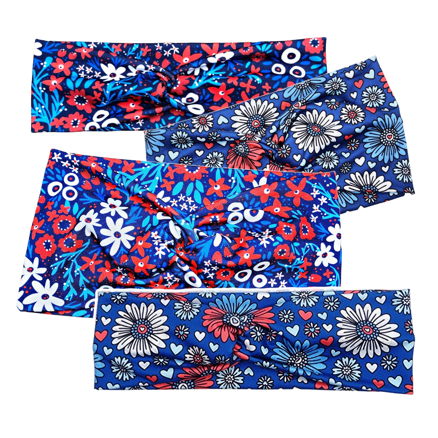 Patriotic Floral Headband
