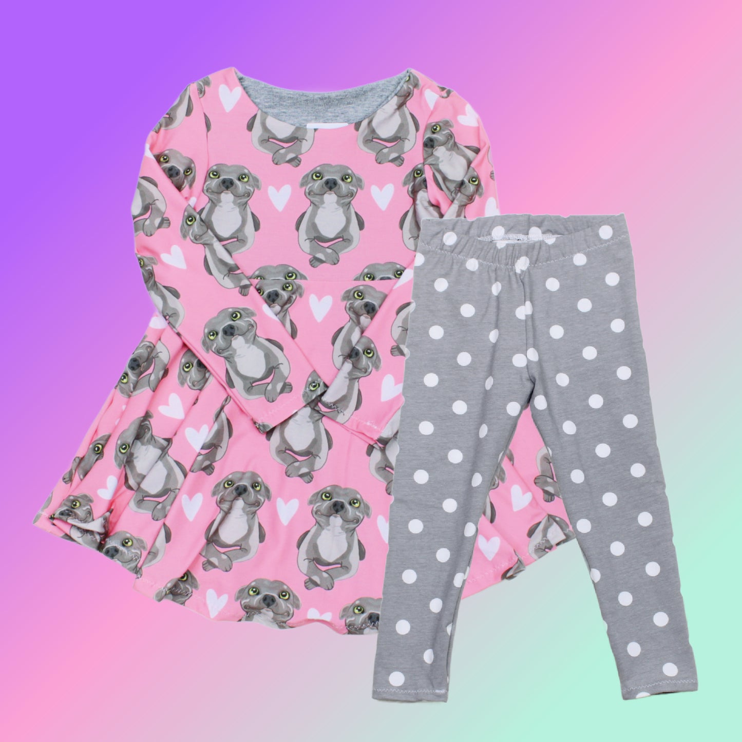 3T Pibull Twirly Dress and Leggings