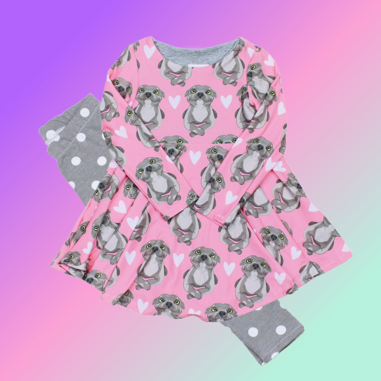 3T Pibull Twirly Dress and Leggings