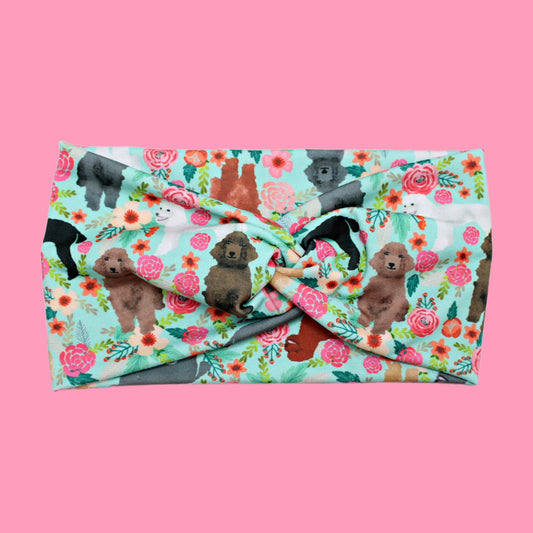 Poodle Dog Print Headband