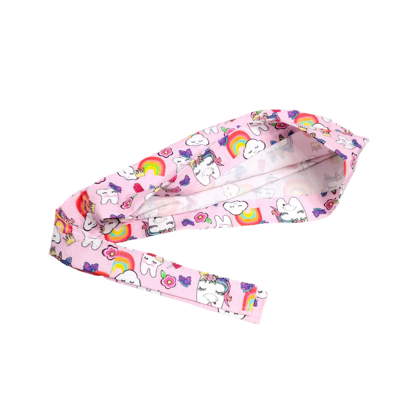 Rainbow Unicorn Teeth Dental Scrub Cap