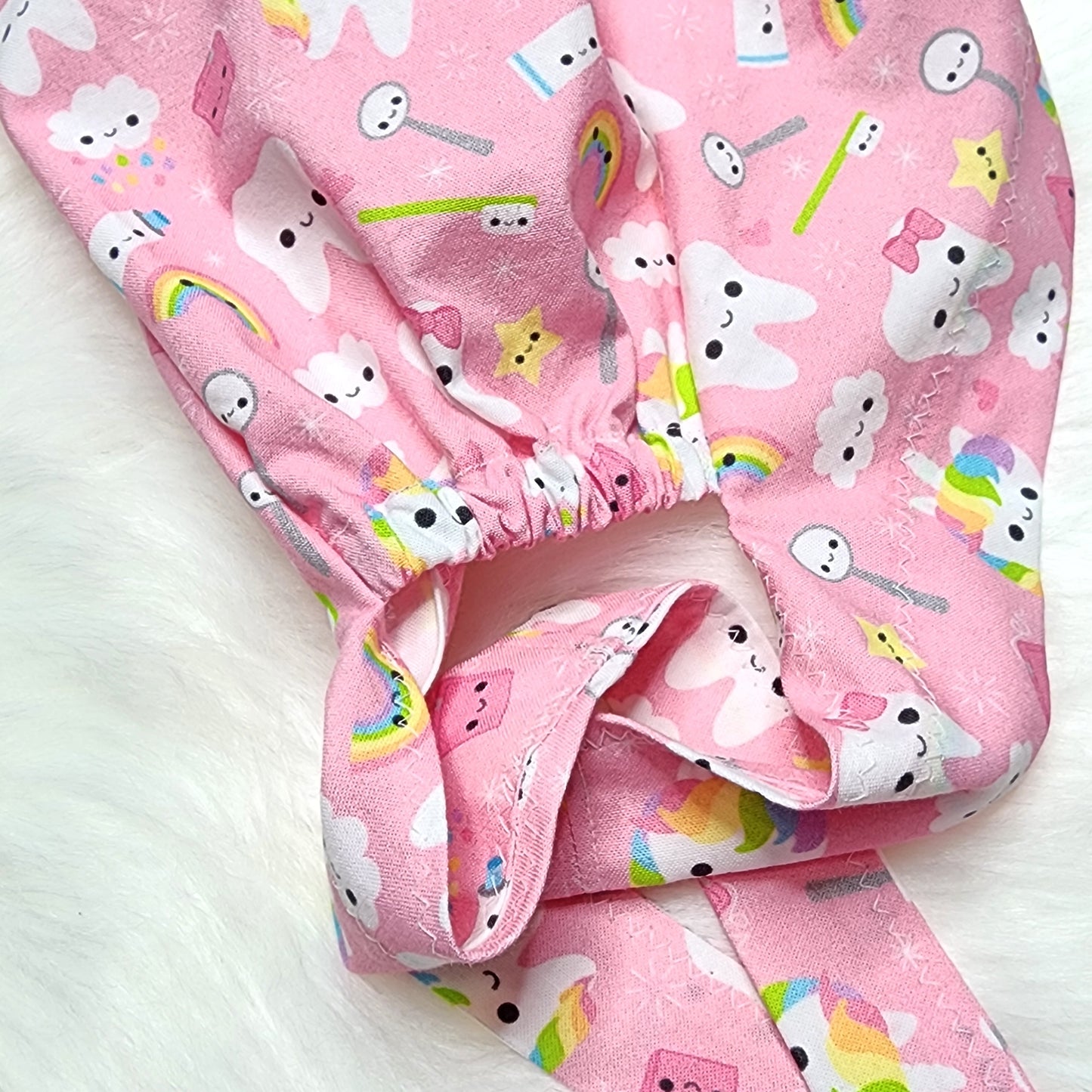 Kawaii Unicorn Teeth Dental Scrub Cap