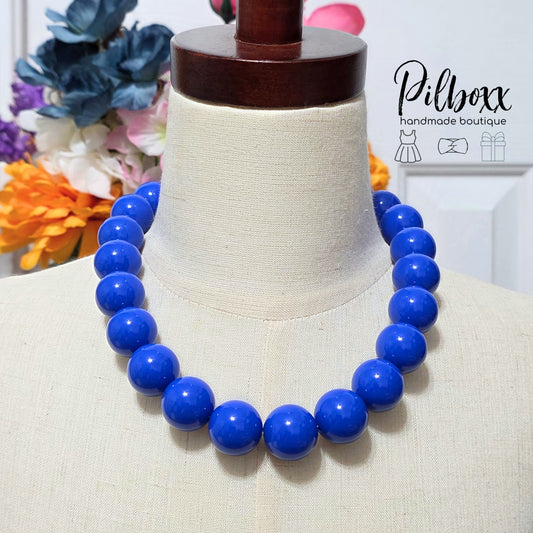 Chunky Bead Magnetic Neckalce, 18"