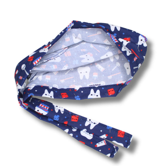 4th of July Dental Scrub Cap