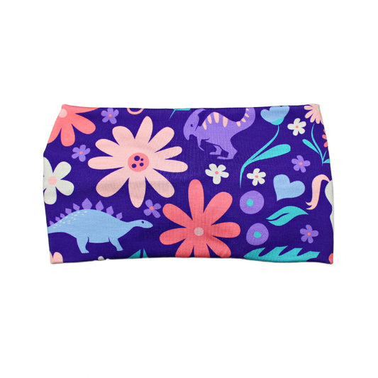 Purple Unicorn and Dinosaur Headband