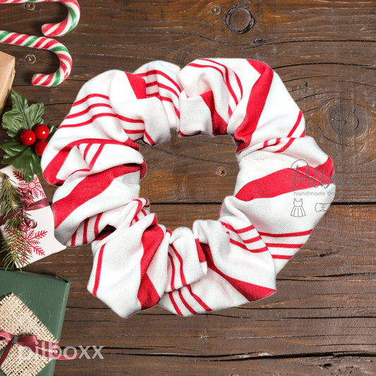 Candy Cane Scrunchies
