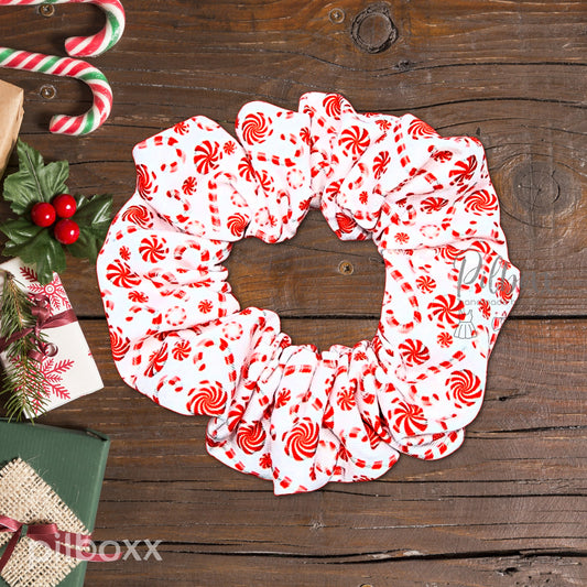 Peppermint Candy Cane Hair Ties