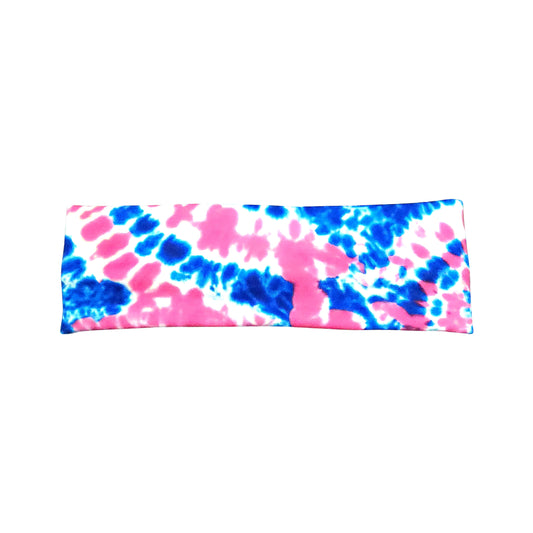Pink and Blue Tie Dye Headband for Women