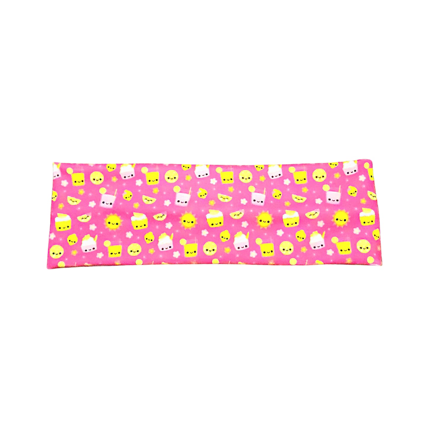 Kawaii Lemonade Print Headband for Women