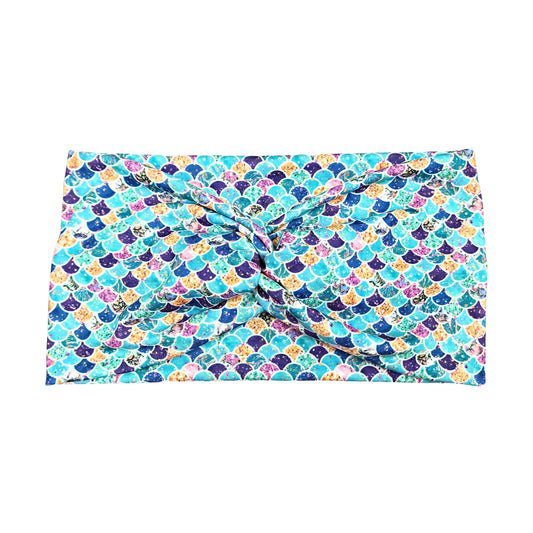 Wide Jewel Toned Mermaid Headband