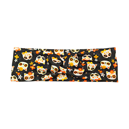 Sugar Skull Cat Headband