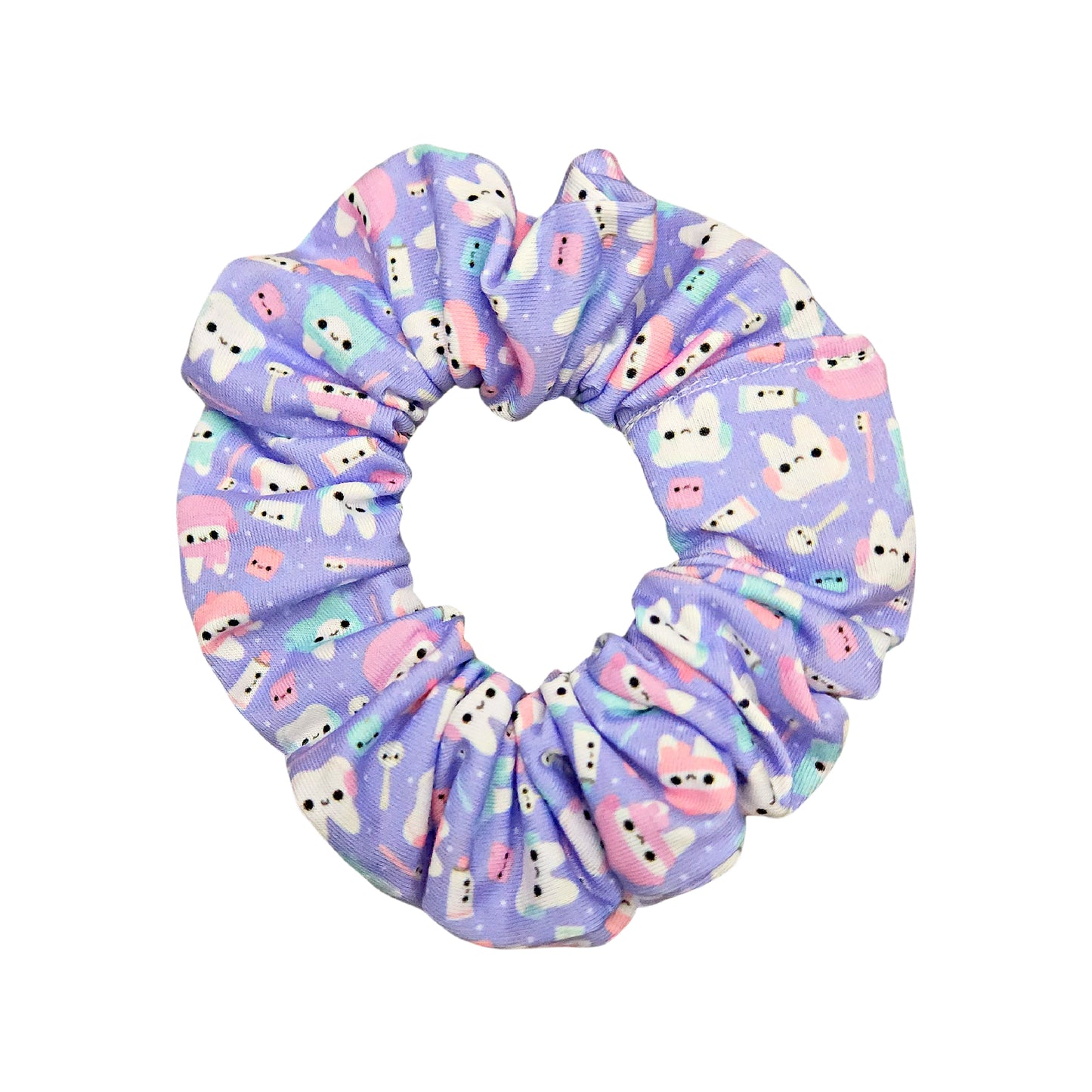 Pastel Winter Teeth Dentral Scrunchie