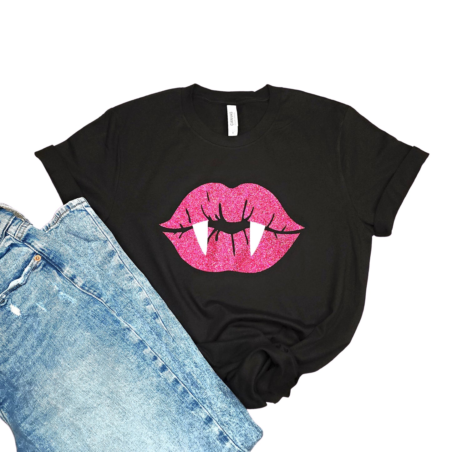 Glitter Vampire Lips T-Shirt