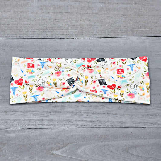 Medical Print Nursing Headband for Women