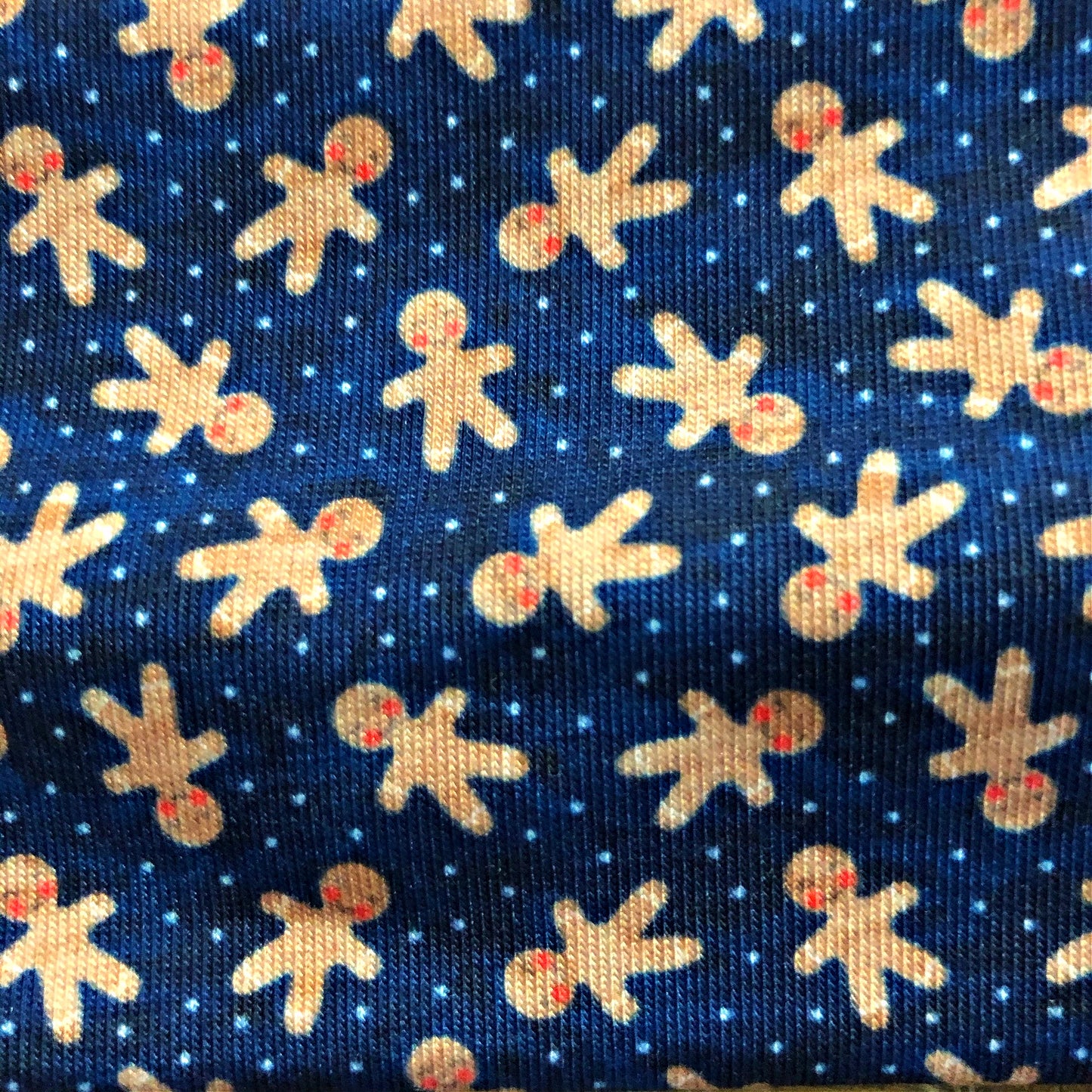 Blue Gingerbread Man Christmas Headband