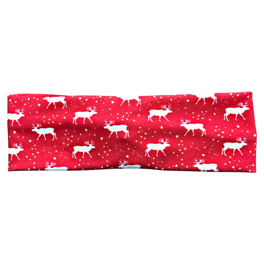 Red Reindeer Christmas Headband