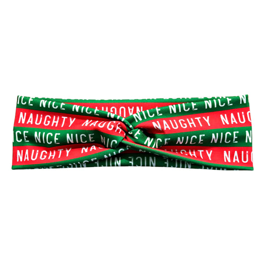 Naughty and Nice Christmas Headband for Women