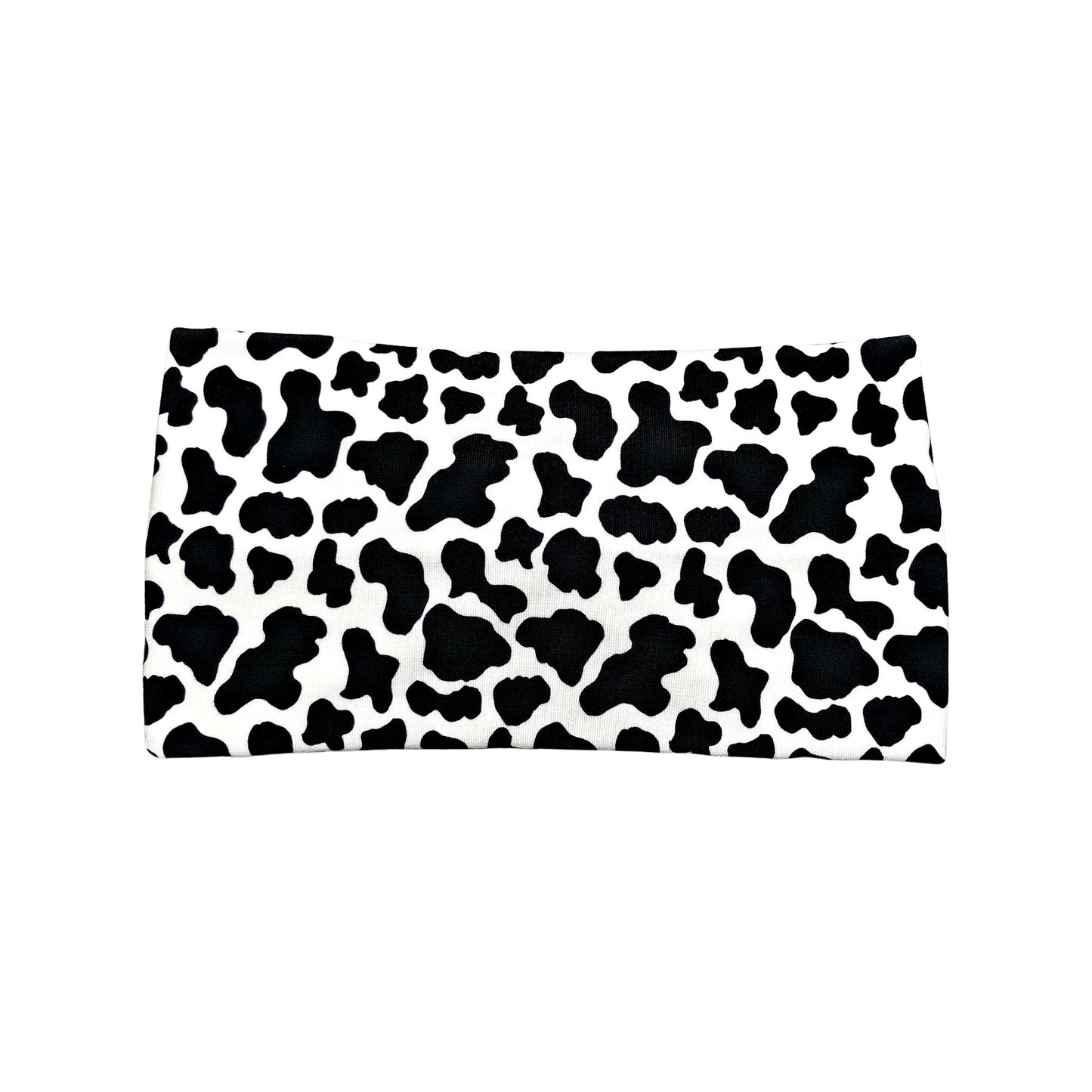 Wide Cow Print Turban Headband