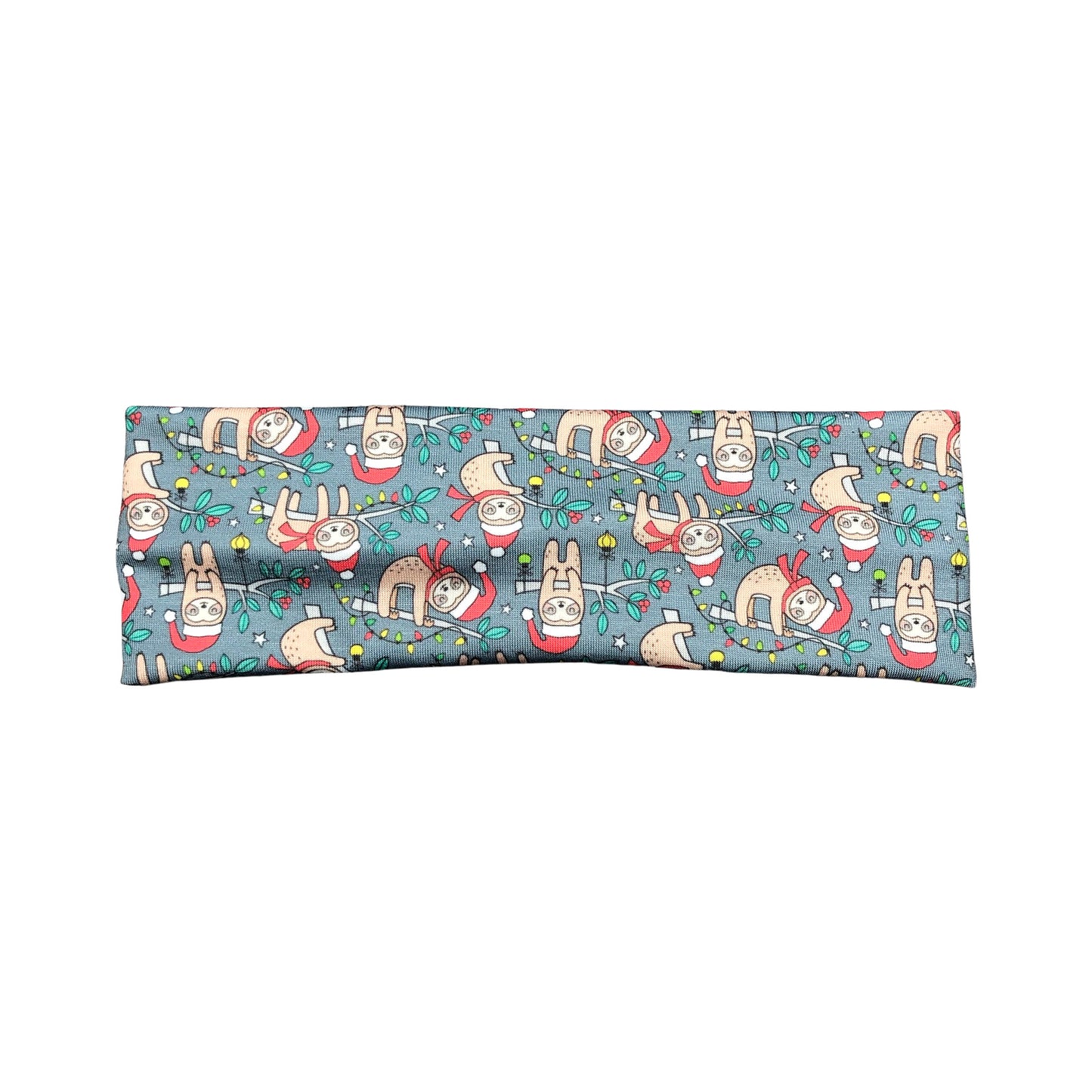 Gray Christmas Sloth Headband for Women