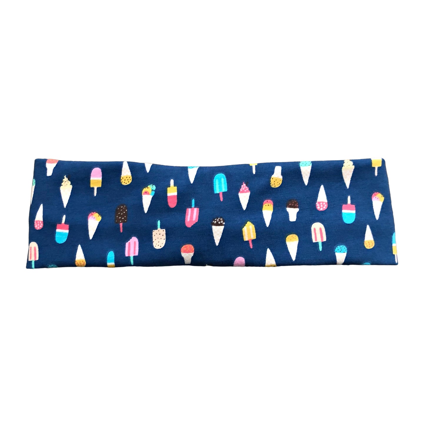 Blue Ice Cream Print Headband for Women