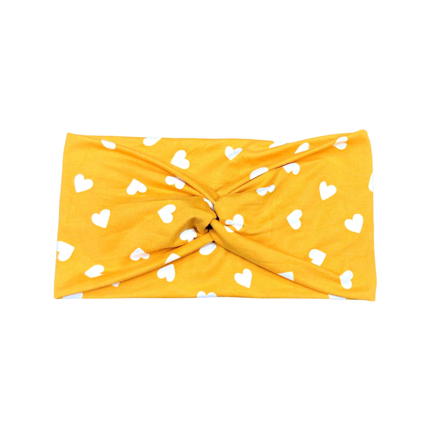 Mustard Yellow Heart Headband