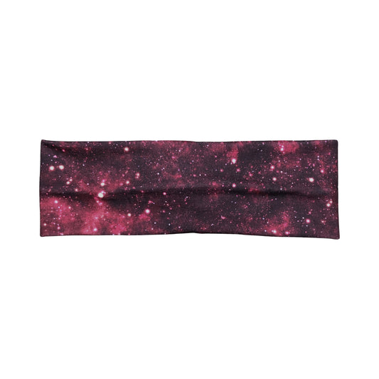 Burgundy Galaxy Print Headband