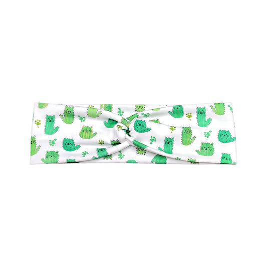Funny Cat Cactus Print Headband