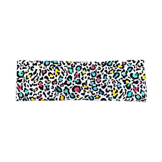 Retro Rainbow Leopard Print Headband