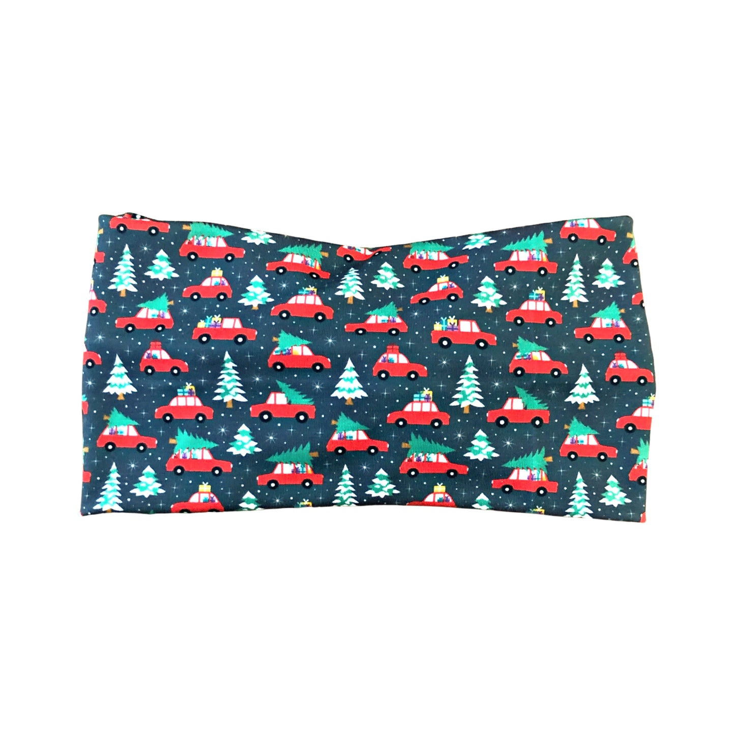 Wide Christmas Tree Car Headband for Women