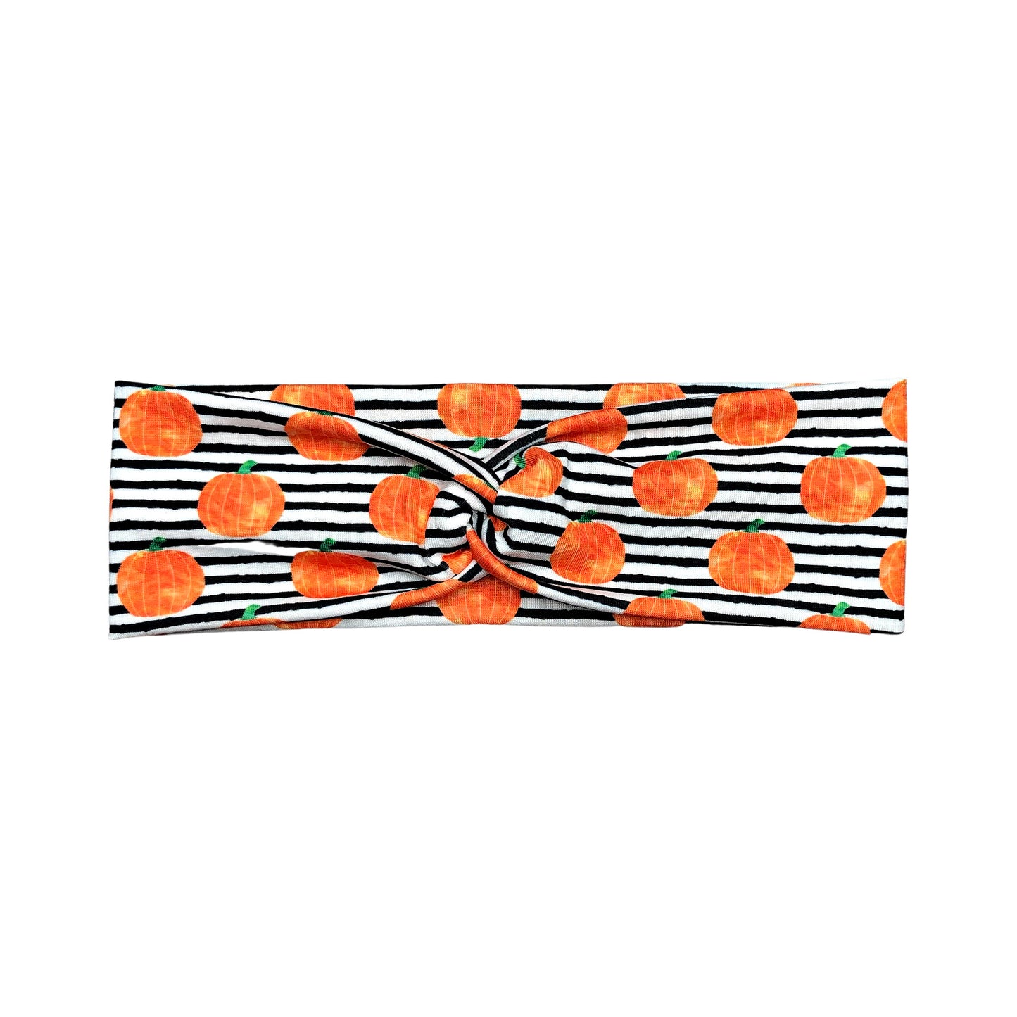 Striped Pumpkin Halloween Headband for Women