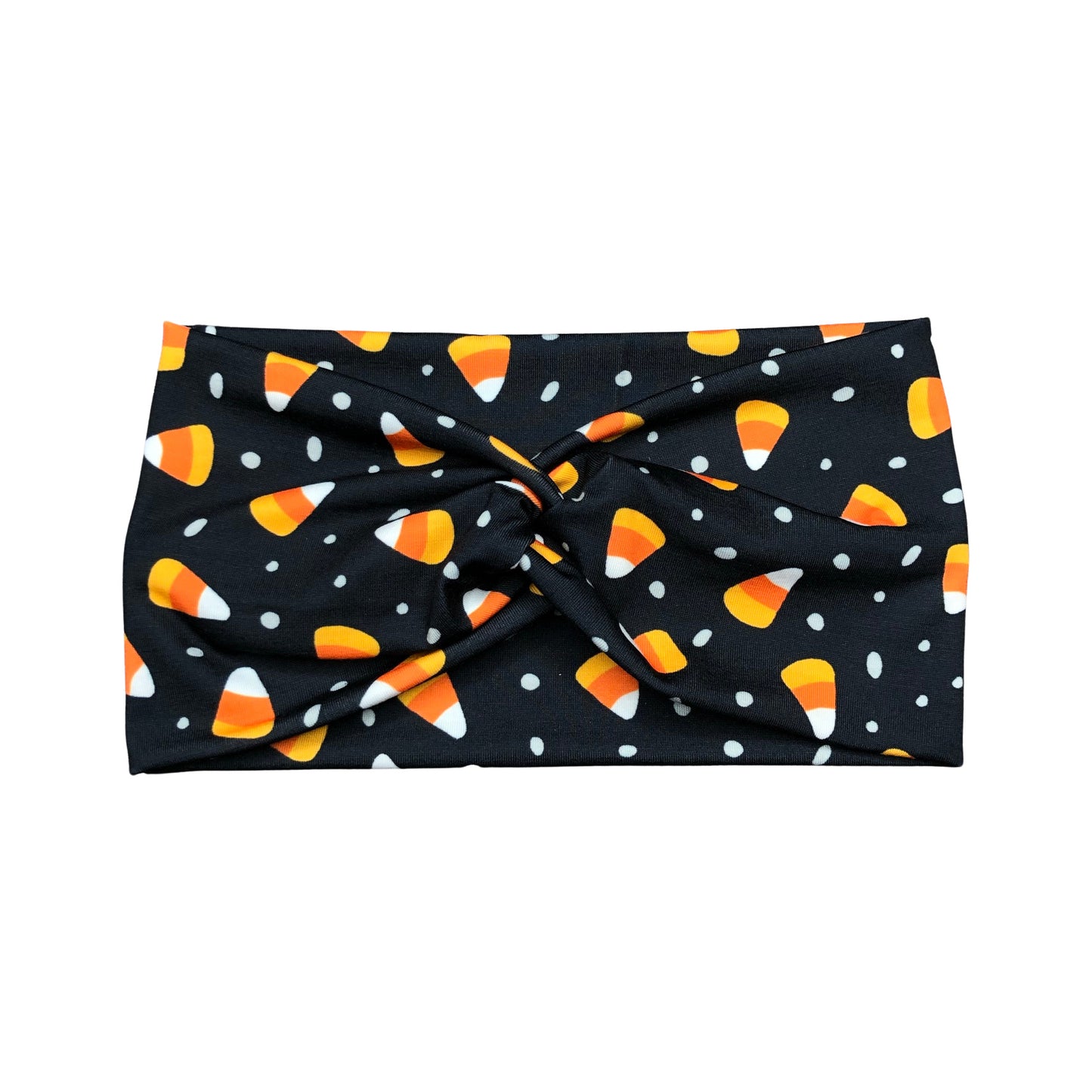 Wide Candy Corn Halloween Headband for Women