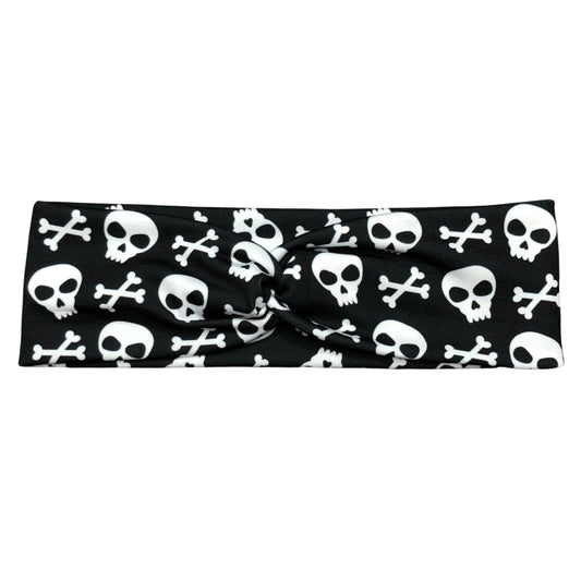 Skull and Crossbones Halloween Headband for Women