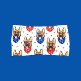 Patriotic German Shepherd Dog Print Headband for Women