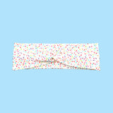 Wide White Confetti Sprinkle Headband