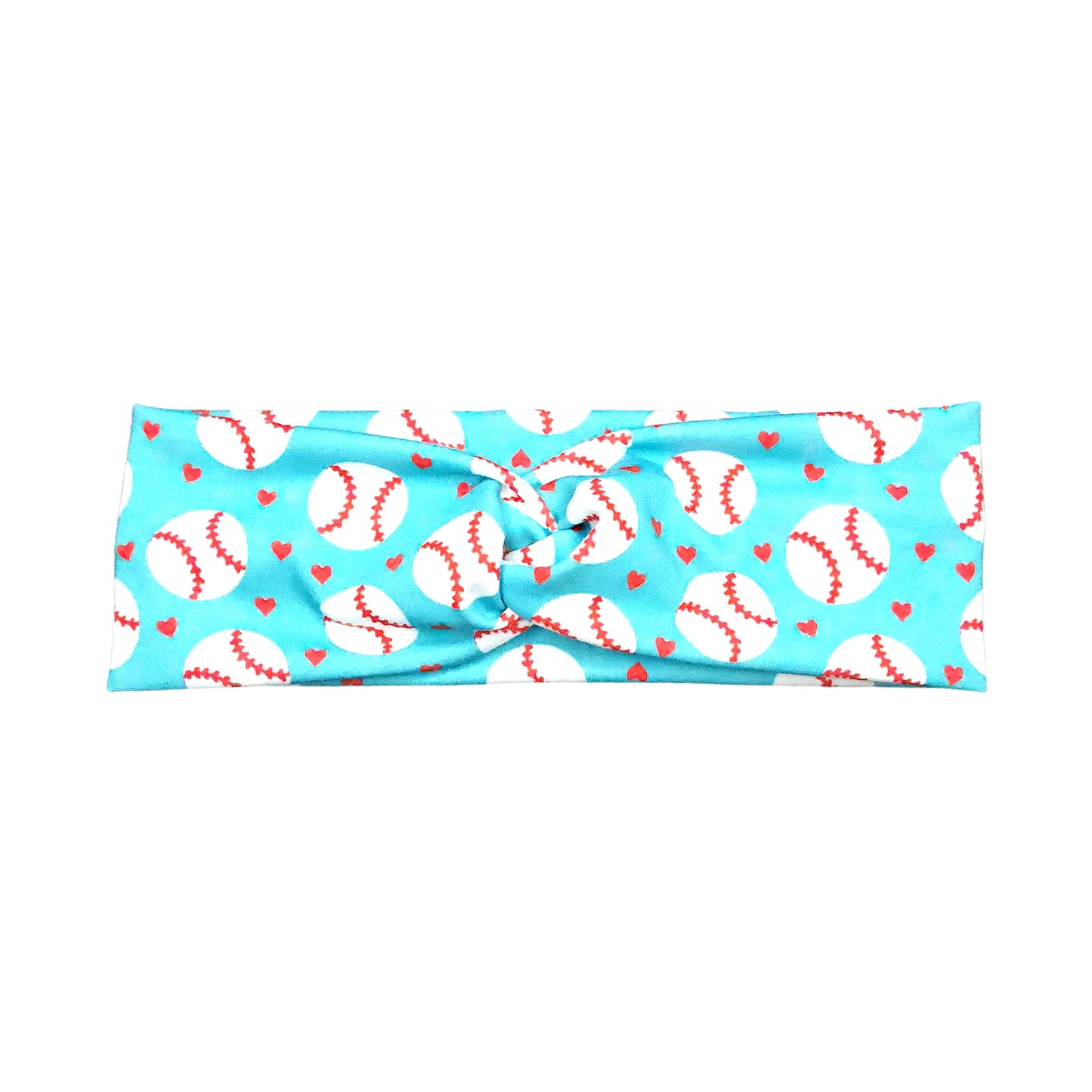 Turquoise Baseball Love Headband for Women