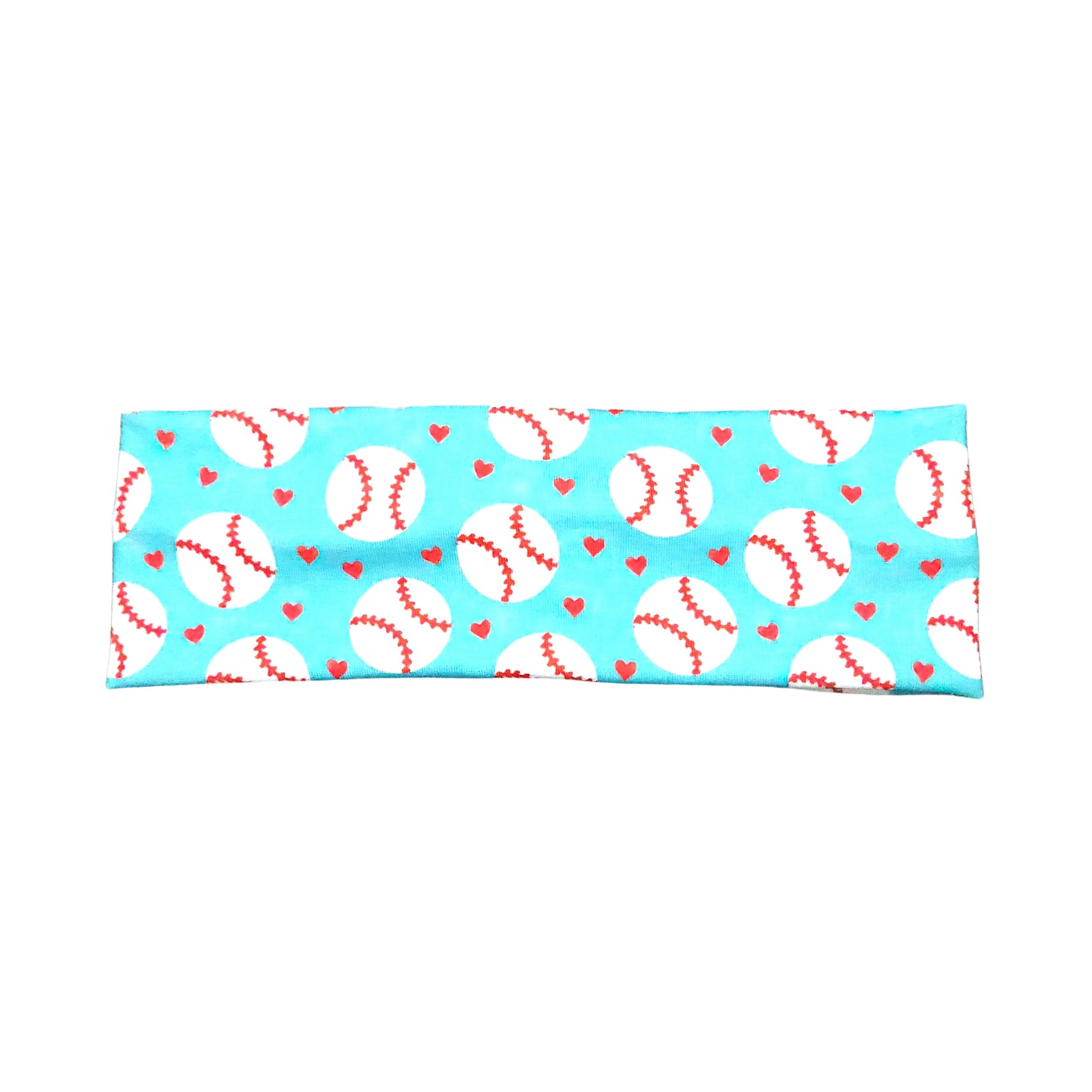 Turquoise Baseball Love Headband for Women