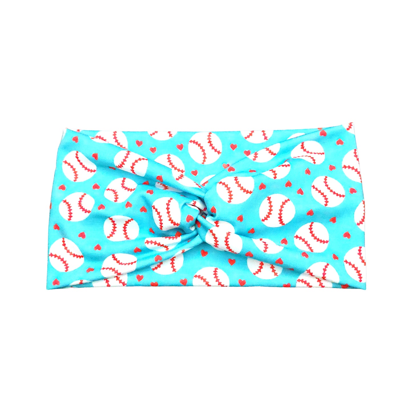 Turquoise Baseball Love Headband for Women